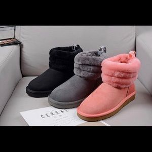 UGG half fur boots